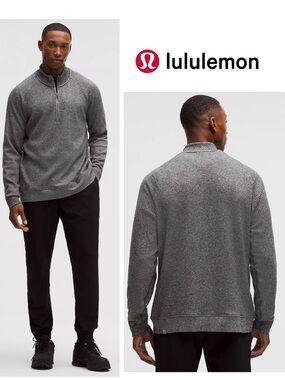 lululemon athletica Men’s Turtleneck Half-Zip Sweater — Heather Gray
